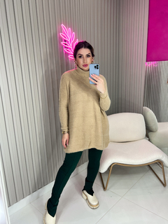 BLUSA/PONCHO Mylena TRICOT angorá (nude)