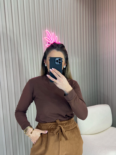 Blusa básic insp zar@ (marrom) - comprar online