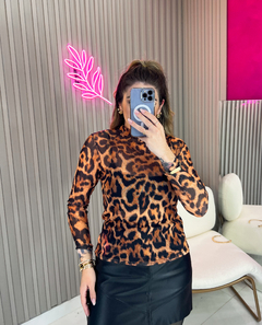 Blusa BASIC tule (animal print)
