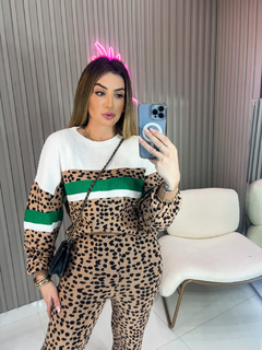 CONJUNTO ANIMAL PRINT - tricot modal premium - - comprar online
