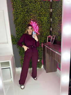Imagem do Cropped molecotton manga longa (cherry red)