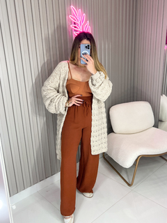 Cardigan Melissa tricot mousse (off mescla) na internet