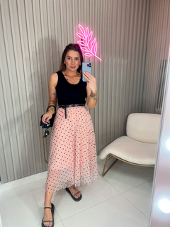 SAIA Charlotte tule poá (rosa) - Jordanna Galia Store