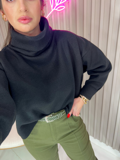 CROPPED TRICOT MODAL INSPIRED ZARA (preto). - comprar online