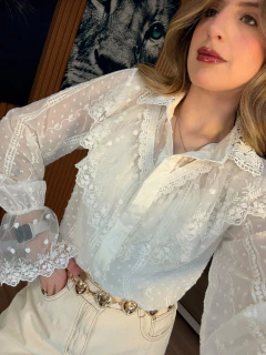 Camisa BONELLA BOHO CHIFFON (branca) na internet
