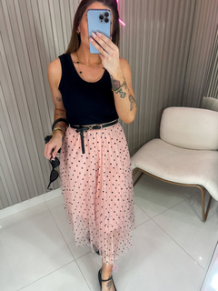 SAIA Charlotte tule poá (rosa) - comprar online