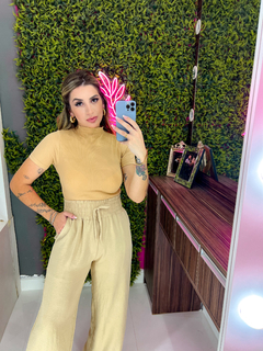 Cropped canelado premium básic insp zar@ (nude) - loja online