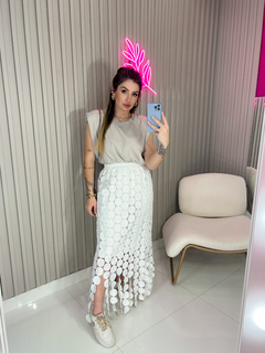 Cropped muscle ombreira (gelo) - loja online
