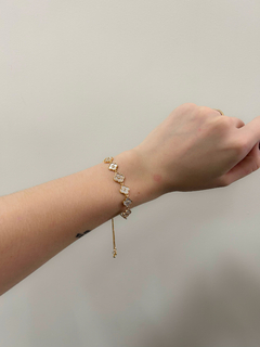 Pulseira mini florzinhas vanncleef (inspiração) (DOURADO) - loja online