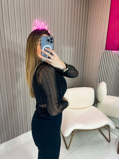 Imagem do Blusa ponto luz tule (preto)