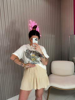 T shirt aguia forever oversize (off white) - comprar online