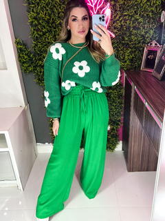 CALÇA LARA DUNA PANTALONA (verde bandeira) - Jordanna Galia Store