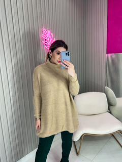 Imagem do BLUSA/PONCHO Mylena TRICOT angorá (nude)