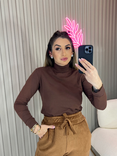 Blusa básic insp zar@ (marrom) - loja online