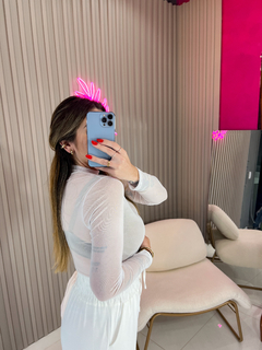 Blusa BASIC tule (off white) - Jordanna Galia Store