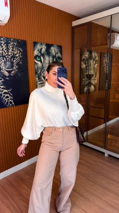 Imagem do Blusa Manoella tricot modal (off-white)