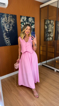 Imagem do CONJUNTO Alice linho (rosa bebe)