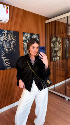 Jaqueta JESSY suedine (preto) - loja online