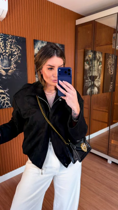 Jaqueta JESSY suedine (preto) - comprar online