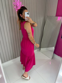 Vestido mali algodão (pink) - loja online