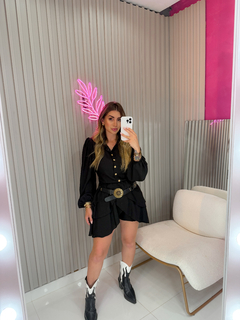 Cinto boho (preto/fivela dourado envelhecido) na internet