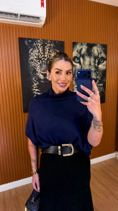 Blusa pietra modal (azul marinho)