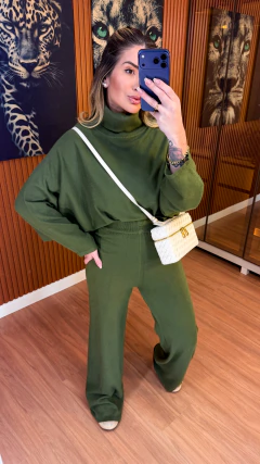 CONJUNTO julianny TRICOT modal (verde oliva) - loja online