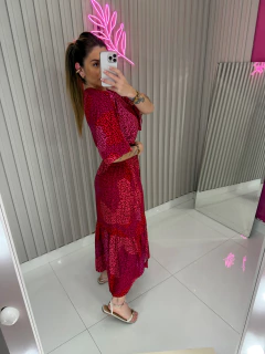 Vestido Beth light midi viscolynho (animal print pink) na internet