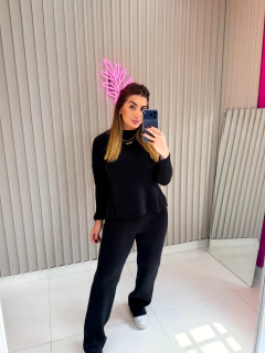 CONJUNTO Gabriela TRICOT modal (preto)