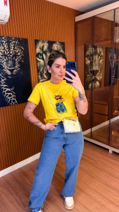 Imagem do T shirt brasil ursinha (amarela)