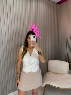 Colete Jessy alfaiataria (off white) na internet