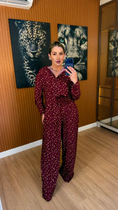 Conjunto Lorena viscolynho (vinho floral) - Jordanna Galia Store