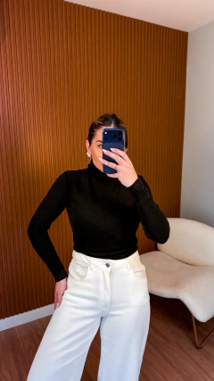 BLUSA TÉRMICA GOLA ROLÊ SUSAN ZHENG (preta) - loja online