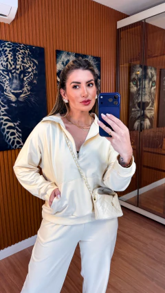 CONJUNTO Jullie moletinho (off white) na internet