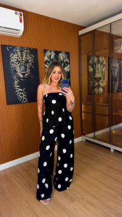 CONJUNTO maju viscolynho (preto poa) - loja online