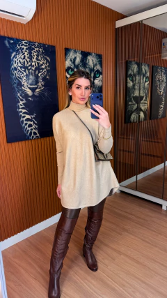 BLUSÃO MILAN tricot modal (areia) na internet