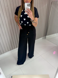 CALÇA Maju - viscolynho - (preto) - loja online