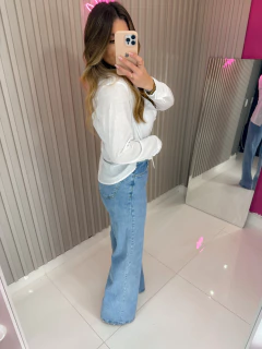 pré venda 13/01 Camisa basic linho (branca) - Jordanna Galia Store