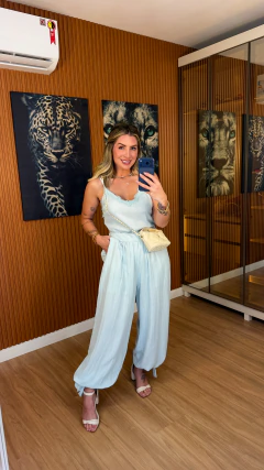 CONJUNTO antonia regata + calça balloon poliviscose (azul bebe) - comprar online