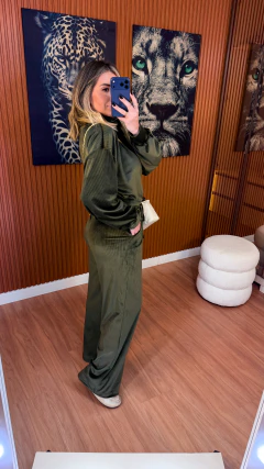 Conjunto lara cotele (verde militar)