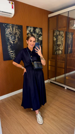 CONJUNTO melina linho (azul marinho) - comprar online