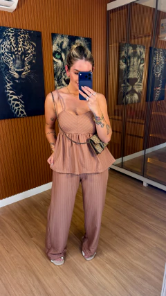 CONJUNTO Marias sensorial marrante (capuccino risca de giz) na internet