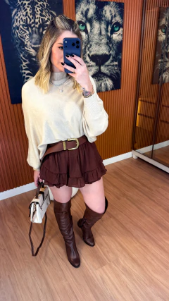 Blusa ivytricot modal (areia) - loja online