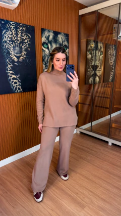 Imagem do CONJUNTO Helena TRICOT modal (caqui)