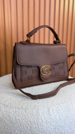 Bolsa inspered bau CC (marrom chocolate)