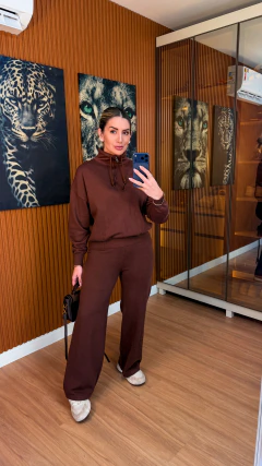 CONJUNTO sarah tricot modal (marrom)