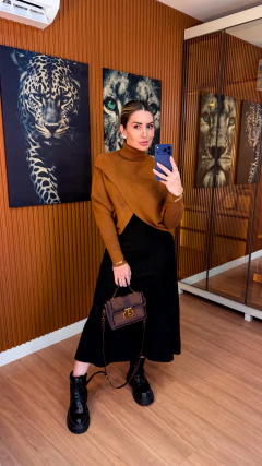 BLUSA Laura tricot modal (caramelo) - comprar online