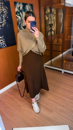 BLUSA Laura tricot modal (capuccino) - Jordanna Galia Store