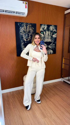Conjunto Geórgia moletinho importado susan zheng (off white) - loja online