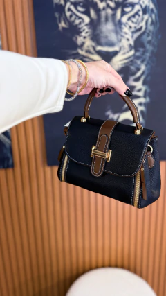 Imagem do Bolsa inspired bicolor (preta e marrom)